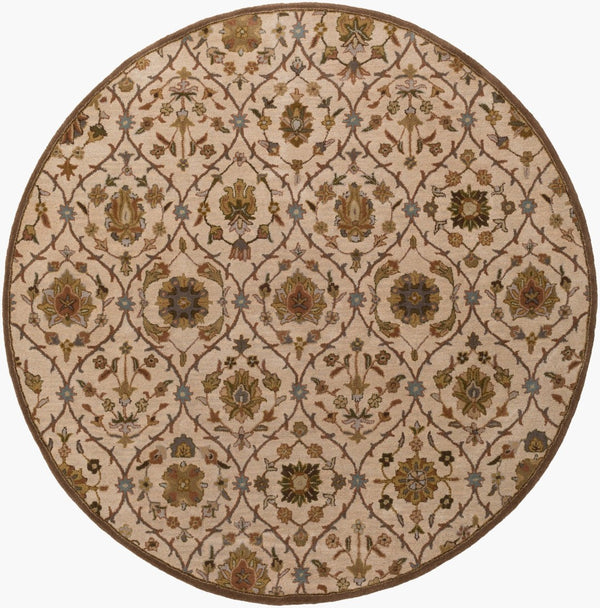 Surya Middleton Hand Tufted Wool Square Area Rug Traditional Pattern for Living Room AWMD2111-88RD