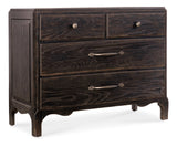 Americana Bachelor Chest Black Americana Collection 7050-90217-89 Hooker Furniture