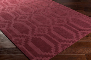 Surya Metro Awmp-4001 7'9" X 7'9" Handmade Wool Rug – Modern Decor, Exquisite Craftsmanship, Medium Pile Rust Wool Awmp4011-6rd