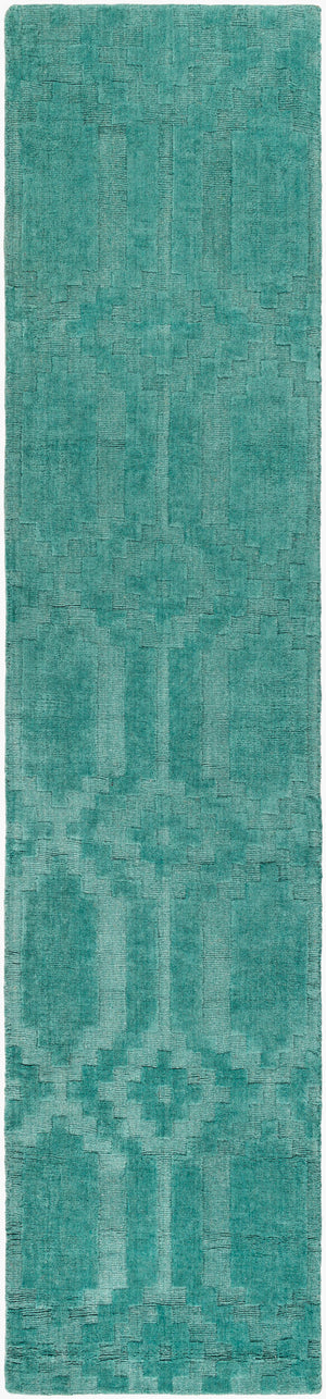 Surya Metro Awmp-4001 7'9" X 7'9" Handmade Wool Rug – Modern Decor, Exquisite Craftsmanship, Medium Pile Aqua Wool Awmp4013-238