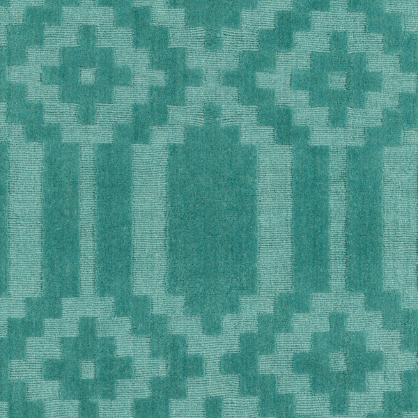 Surya Metro Awmp-4001 7'9" X 7'9" Handmade Wool Rug – Modern Decor, Exquisite Craftsmanship, Medium Pile Aqua Wool Awmp4013-238
