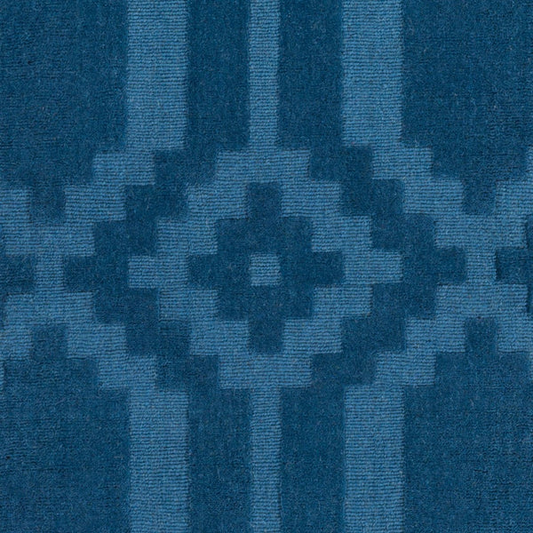 Surya Metro Awmp-4001 7'9" X 7'9" Handmade Wool Rug – Modern Decor, Exquisite Craftsmanship, Medium Pile Blue Wool Awmp4015-79rd
