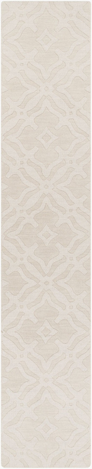 Livabliss Metro Hand Loomed Wool Area Rug Modern Geometric Design for Living Room or Bedroom Beige 2'3" x 12' AWMP4017-2312