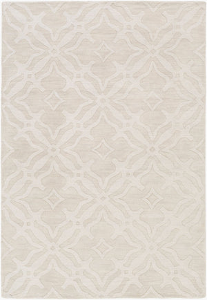 Livabliss Metro Hand Loomed Wool Area Rug Modern Geometric Design for Living Room or Bedroom Beige 10' x 14' AWMP4017-1014