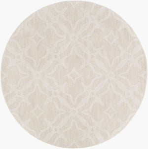 Livabliss Metro Hand Loomed Wool Area Rug Modern Geometric Design for Living Room or Bedroom Beige 9'9" x 9'9" AWMP4017-99RD