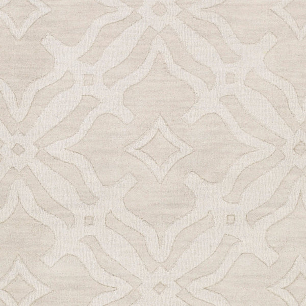 Livabliss Metro Hand Loomed Wool Area Rug Modern Geometric Design for Living Room or Bedroom Beige 9'9" x 9'9" AWMP4017-99RD