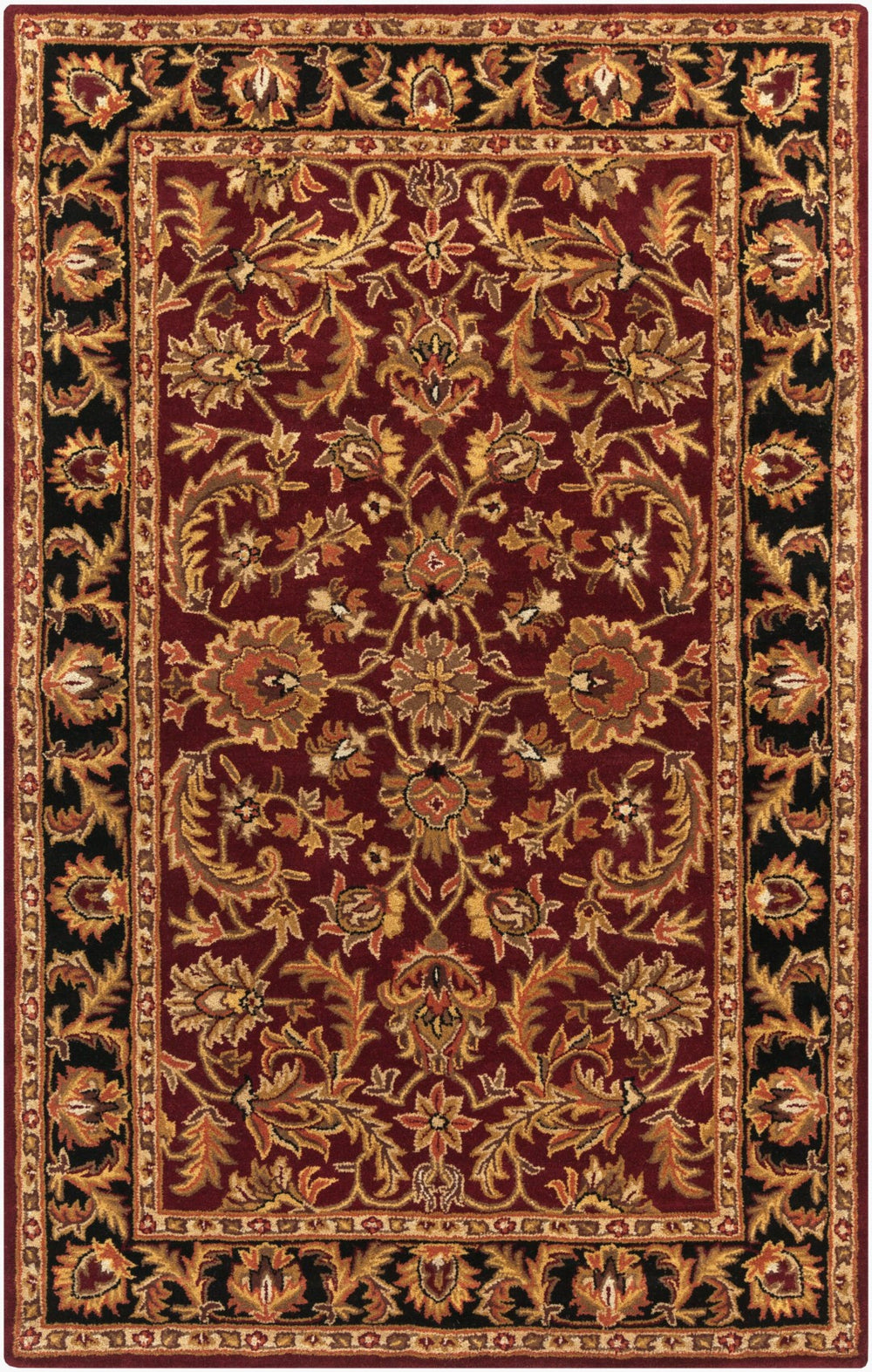 Surya Middleton Hand-tufted 3'6" X 3'6" Wool Rug - Traditional Elegance, Medium Pile, Spot Clean Only Mustard Wool Awoc2001-6rd