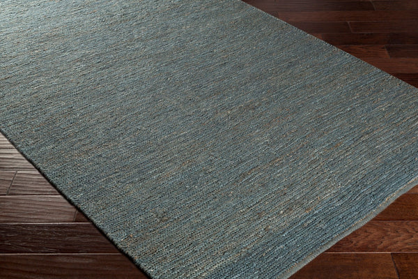 Surya Purity 2'3" X 8' Handmade Jute Rug - Global Inspired Design For Elegant Home Décor And Durability Deep Teal Jute Awpy5034-238