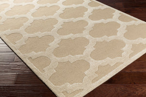 Surya Arise Hand-tufted 3'6" X 3'6" Modern Wool & Viscose Rug - Elegant, Affordable, Medium Pile Design Beige Wool,Viscose Awrs2119-36rd