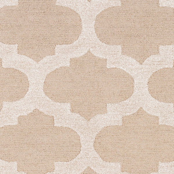 Surya Arise Hand-tufted 3'6" X 3'6" Modern Wool & Viscose Rug - Elegant, Affordable, Medium Pile Design Beige Wool,Viscose Awrs2119-36rd