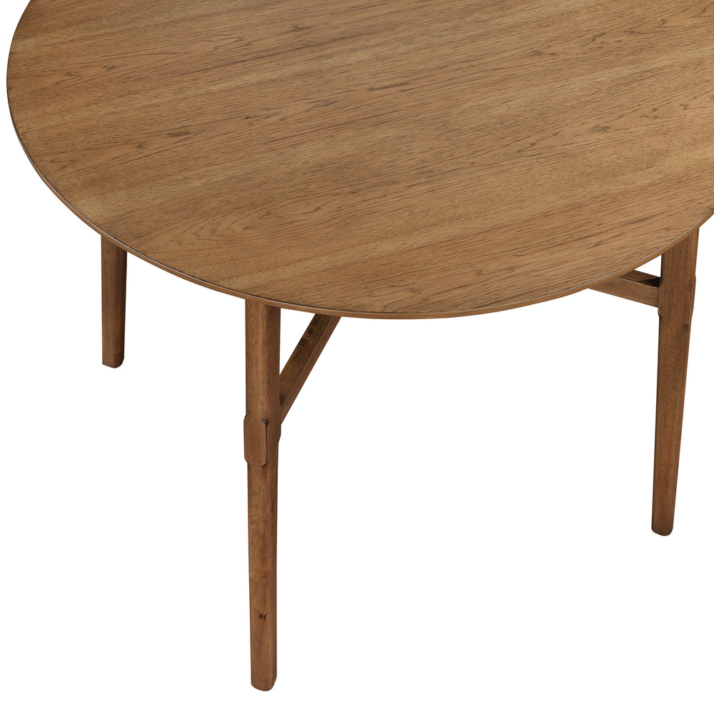 English Elm Steve Silver - Oslo Round Counter Table in Dark Brown Wood with Hairpin Legs, Knife Edge Top, Seats Four Comfortably B081P157023