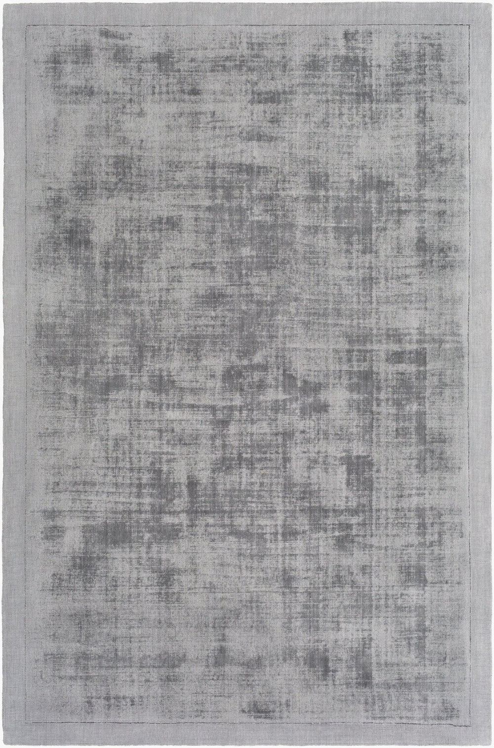 Livabliss Silk Route Hand Loomed Viscose Area Rug Lustrous Sheen for Contemporary Entryways Medium Gray 3' x 5' AWSR4034-35