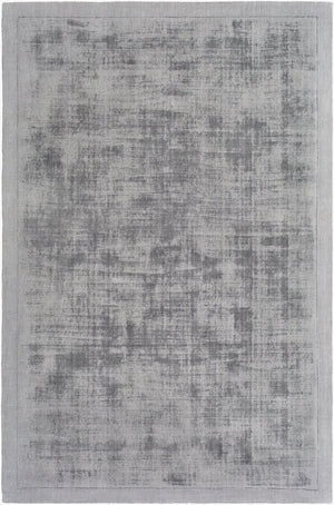 Livabliss Silk Route Hand Loomed Viscose Area Rug Lustrous Sheen for Contemporary Entryways Medium Gray 3' x 5' AWSR4034-35