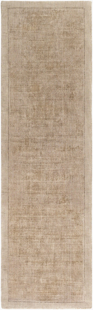 Livabliss Silk Route Hand Loomed Viscose Accent Rug Lustrous Sheen for Modern Interiors Taupe 2'3" x 8' AWSR4035-238
