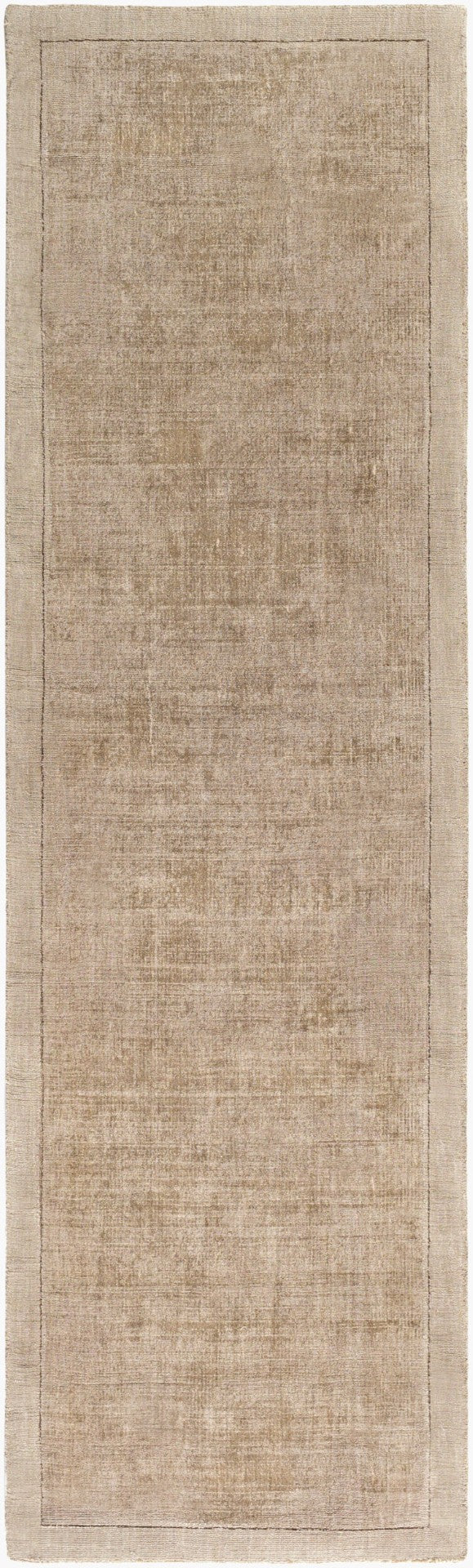 Livabliss Silk Route Hand Loomed Viscose Accent Rug Lustrous Sheen for Modern Interiors Taupe 2'3" x 8' AWSR4035-238