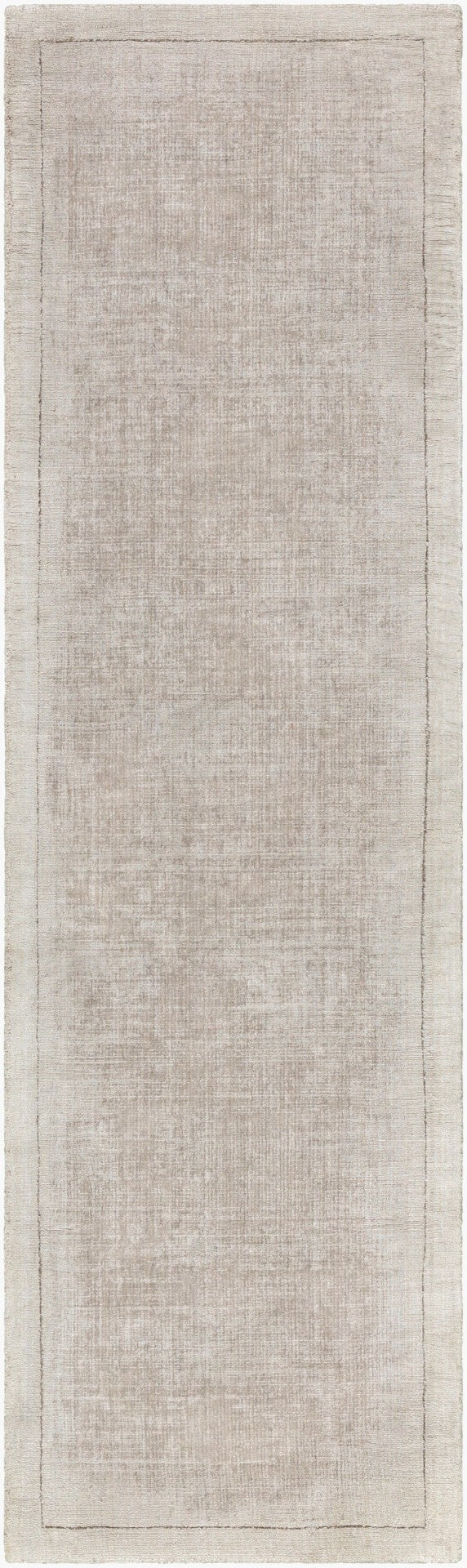Livabliss Silk Route Hand Loomed Viscose Area Rug with Lustrous Sheen for Modern Interiors Medium Gray 2'3" x 8' AWSR4037-238