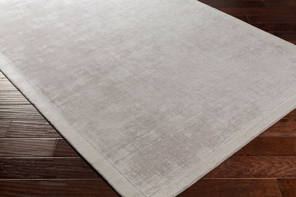 Livabliss Silk Route Hand Loomed Viscose Area Rug with Lustrous Sheen for Modern Interiors Medium Gray 5'9" x 5'9" AWSR4037-59RD