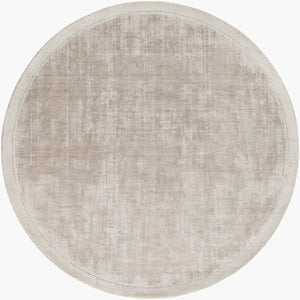Livabliss Silk Route Hand Loomed Viscose Area Rug with Lustrous Sheen for Modern Interiors Medium Gray 5'9" x 5'9" AWSR4037-59RD
