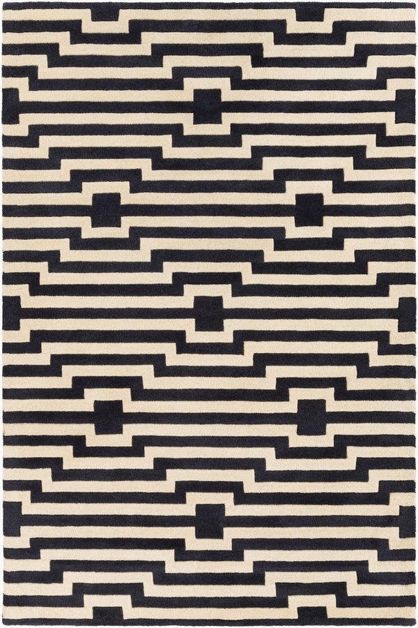 Surya Transit Hand Tufted Wool Area Rug Modern Artisan Accent for Entryway or Bedroom AWTR4006-23