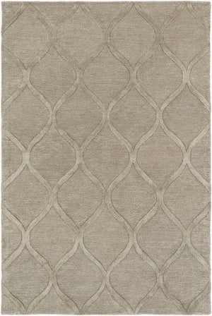 Surya Urban 7'6" X 9'6" Handmade Rug - Cozy Rustic Charm, Hand Tufted Wool & Viscose For Stylish Decor Light Gray Wool,Viscose Awub2154-7696