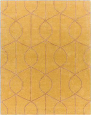Surya Urban 7'6" X 9'6" Handmade Rug - Cozy Rustic Charm, Hand Tufted Wool & Viscose For Stylish Decor Mustard Wool,Viscose Awub2164-35
