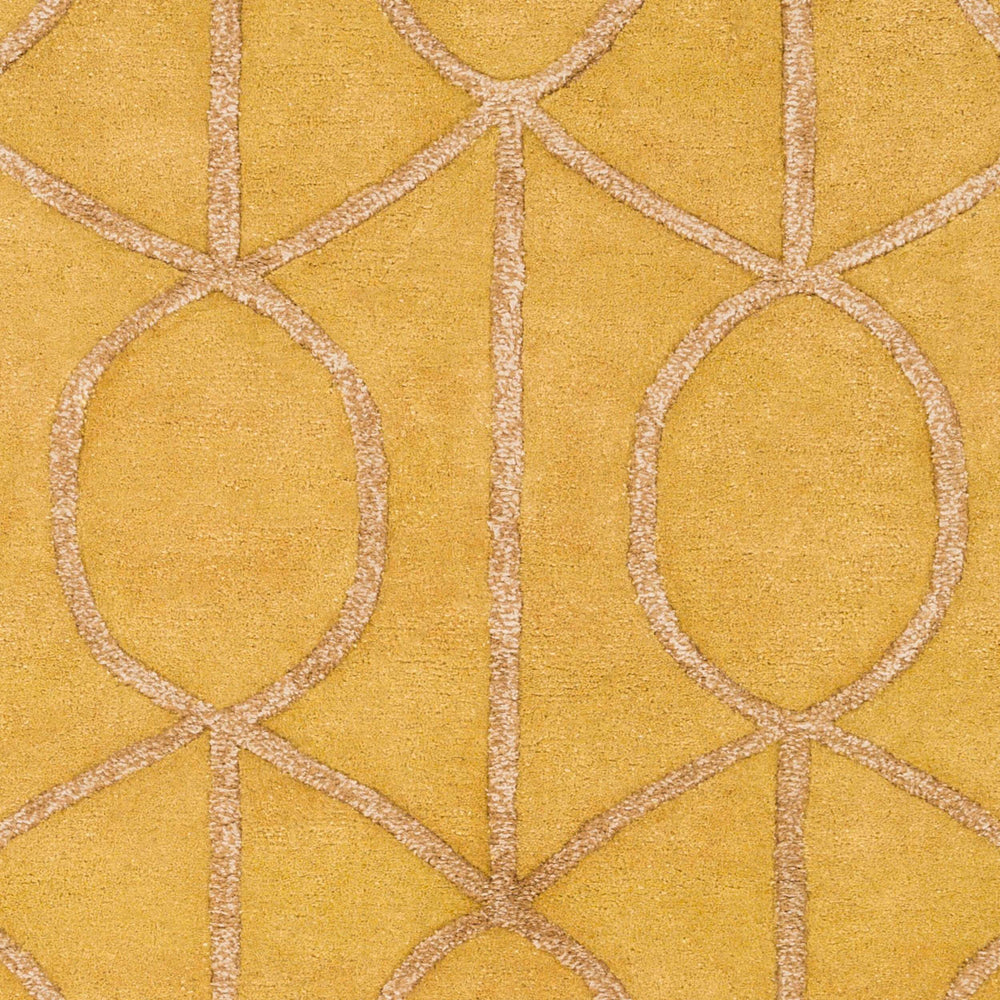 Surya Urban 7'6" X 9'6" Handmade Rug - Cozy Rustic Charm, Hand Tufted Wool & Viscose For Stylish Decor Mustard Wool,Viscose Awub2164-36rd