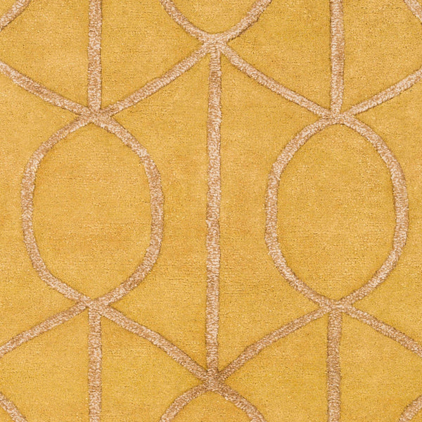 Surya Urban 7'6" X 9'6" Handmade Rug - Cozy Rustic Charm, Hand Tufted Wool & Viscose For Stylish Decor Mustard Wool,Viscose Awub2164-35