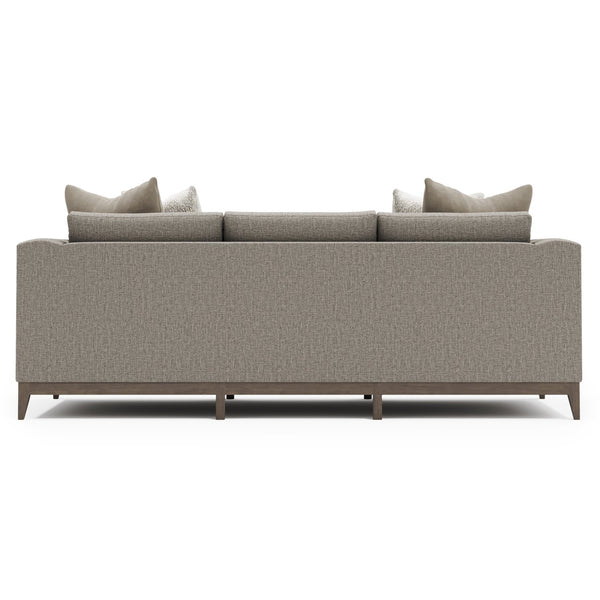 Bernhardt Bernhardt Noel Made-To-Order Fabric Sofa With Tapered Wood Legs, Oversized Arms & Coordinating Pillows P7326B