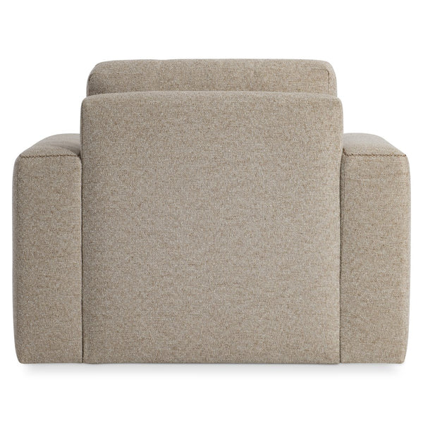 Bernhardt Bernhardt Vaughn Swivel Chair — Transitional 360° Accent Seating With Oversized Track Arms & X Stitching - Made to Order P1092SA