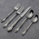 Lenox Oneida Louisiana 45 Piece Fine Flatware Set, Service for 8 Metallic, STAINLESS METAL F114045AL20