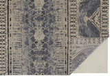 Feizy Rugs Palomar Wool Hand Knotted Farmhouse Rug Blue/Gray/Ivory 2'-6" x 8'