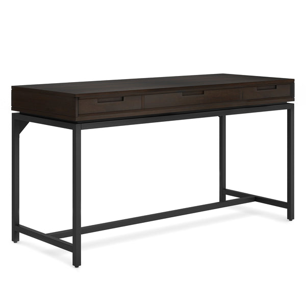 English Elm Banting Mid Century Desk In Hickory Brown - Stylish, Versatile Workspace With Storage & Durability B136P158456