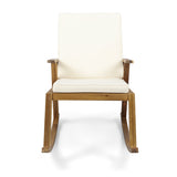 Christopher Knight Home® - Noble House - Champlain Outdoor Acacia Wood Rocking Chair With Water-Resistant Cushions