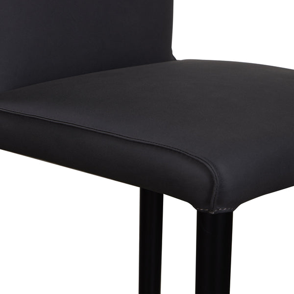 Porter Designs Porter Rigel Modern Gray Full-grain Leather Counter Chair Set Of 2 - Stylish Comfort & Durability Gray Leather 07-204-09-0171