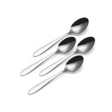 Lenox Oneida Mooncrest Everyday Flatware Teaspoons, Set of 4 Metallic, STAINLESS METAL B336004E