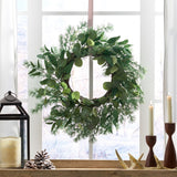 Christopher Knight Home® - Noble House - Loveren 24.5" Eucalyptus and Fir Artificial Wreath, Green