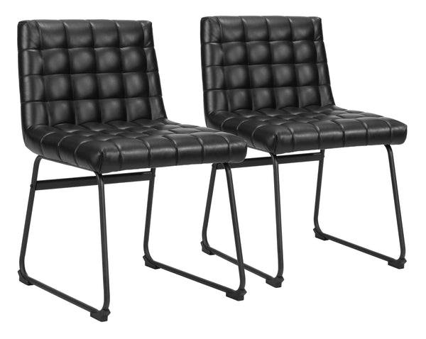 Pago Dining Chair - Set of 2 Black 110067 Zuo Modern