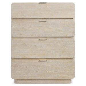 Bernhardt Bernhardt Antibes Tall Drawer Chest In Rustic Oak Roz Finish — 4 Spacious Drawers, Cast-Aluminum Pulls 350144