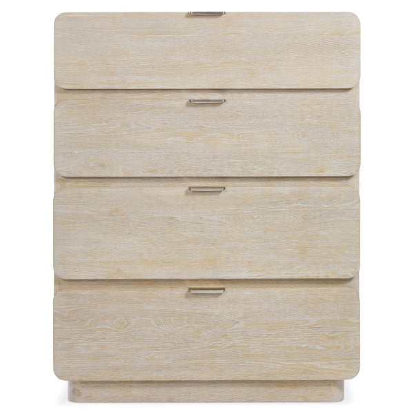 Bernhardt Bernhardt Antibes Tall Drawer Chest In Rustic Oak Roz Finish — 4 Spacious Drawers, Cast-Aluminum Pulls 350144