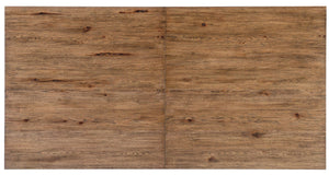 Hooker Furniture Big Sky Pecky Hickory Dining Table With 24" Leaf — Vintage Natural Parson’S Style, Rustic Durable Elegance 6700-75207-80
