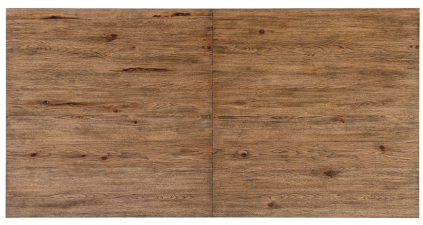 Hooker Furniture Big Sky Pecky Hickory Dining Table With 24" Leaf — Vintage Natural Parson’S Style, Rustic Durable Elegance 6700-75207-80
