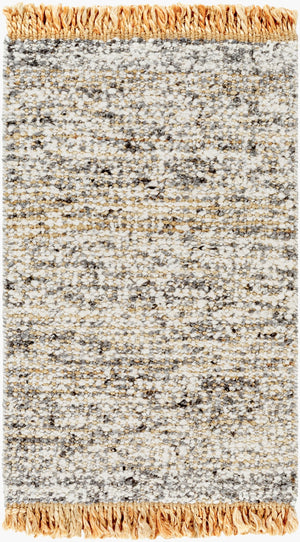 Surya Aylin Handwoven Jute & Wool 2' X 3' Rug – Cozy Farmhouse Charm With No-pile Finish & Fringe Detail Tan Jute,Wool Ayi2302-23