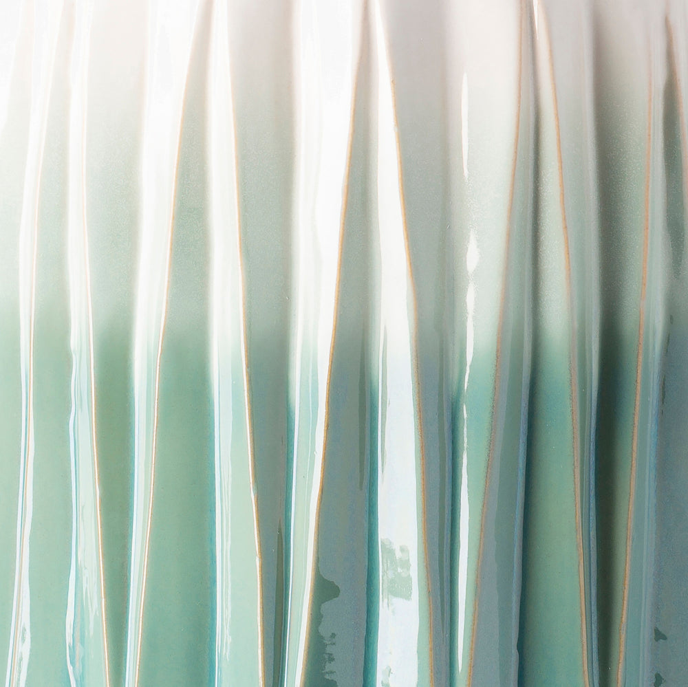 Surya Aynor End Table – Elegant 17" Garden Stool In Durable Ceramic For Indoor & Outdoor Use, Easy Care Blue Ceramic,Ceramic Ayn001-121217