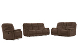 Parker House Parker Living Cooper - Shadow Brown Manual Reclining Sofa Loveseat and Recliner Shadow Brown 100% Polyester (S) MCOO-321-SBR