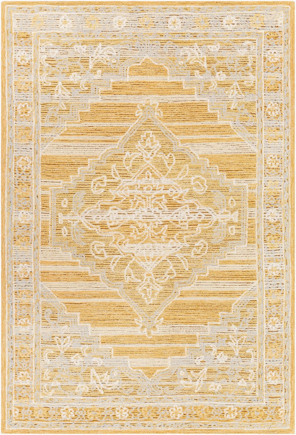 Livabliss Addyson Hand Tufted Wool Cotton Accent Rug for Entryway Hearth or Reading Nook Mustard, Light 2' x 3' AYO2302-23