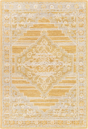 Livabliss Addyson Hand Tufted Wool Cotton Accent Rug for Entryway Hearth or Reading Nook Mustard, Light 2' x 3' AYO2302-23