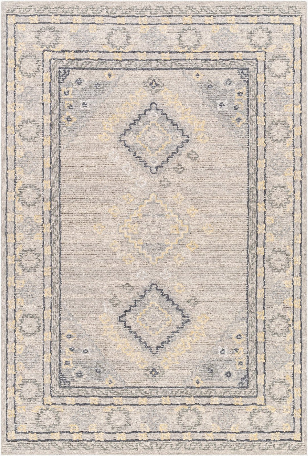 Livabliss Addyson Hand Tufted Wool Cotton Accent Rug Heritage Craft for Entryways and Compact Spaces Light Gray, Cha 2' x 3' AYO2304-23