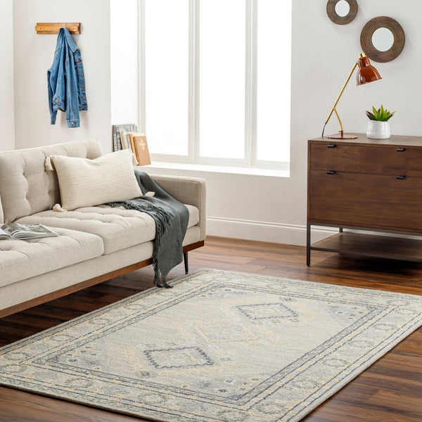 Livabliss Addyson Hand Tufted Wool Cotton Accent Rug Heritage Craft for Entryways and Compact Spaces Light Gray, Cha 2' x 3' AYO2304-23