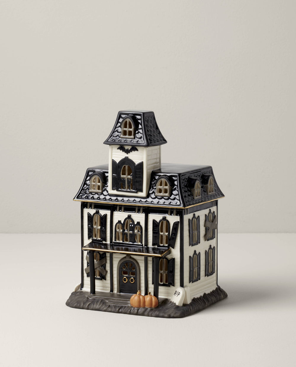 Lenox Vintage Halloween Lit House Figurine Multi, IVORY PORCELAIN 896415