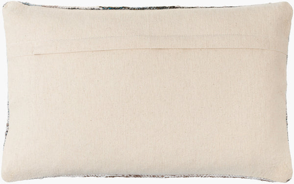 Surya Alyssa 14"L X 22"W Southwestern Accent Pillow – Unique Design, Comfort, And Easy Care For Any Room Ice Blue Recycled Pet Yarn,Cotton Ays003-2020p